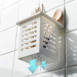 Toothbrush Holder Wall Mount Stand Tooth Brush Holder Hooks Suction Cup Rack H2 - Picture 1 of 8