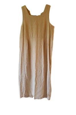 Vestido jersey sin mangas Orvis para mujer 12 color caqui mezcla de lino talla 12 Foto 1 de 4