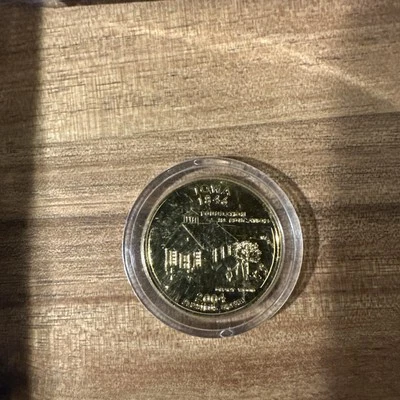 STATE QUARTER  IOWA D-GOLD PLATED 2004 UNC - Image 1 of 2