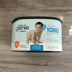 Pañal Genie Jumbo+ Recarga Cuadrada Soporta hasta 1080 Pañales Recién Nacidos - Imagen 1 de 3