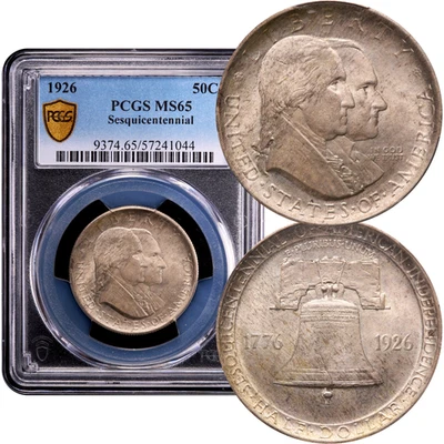 1926 Sesquicentennial Commem Half Dollar 50c PCGS MS65  - Image 1 of 4