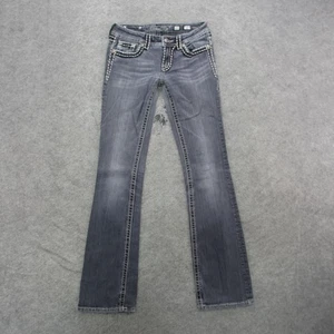 Pantalones de mezclilla Miss Me para mujer 27 Bootcut puntada en contraste bolsillos adornados JES014B25X - Imagen 1 de 12