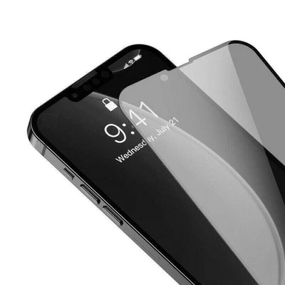 Anti-Spy Privacy Glass Screen Protector For iPhone 16 Pro Max , 15 Pro, 14, 13 - Image 1 of 4