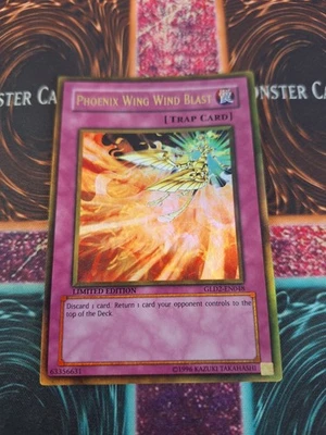 Yu-Gi-Oh! Phoenix Wing Wind Blast GLD2-EN048 Gold Rare Limited Near Mint - Image 1 of 4