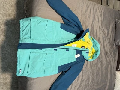 Land’s End Ladies SZ Lg Hooded Jacket Primaloft Teal - Image 1 of 4