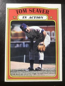 Tom Seaver 1972 Topps Vintage Baseball Card #446 In Action METS SHARP CLEAN!! - Picture 1 of 2
