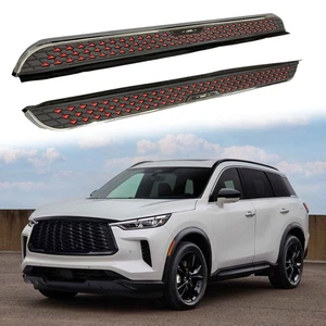 2Pcs Fixed Running Board Side Step PedalBar Fits for New Infiniti QX60 2022-2025 - Picture 1 of 23