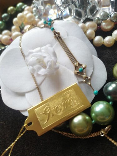 Collana Collier Henkel & Grosse By Dior argento 925 trapuntato parzialmente dorato rarità