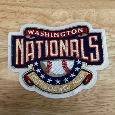 WASHINGTON NATIONALS Embroidered Sew-On/Iron-On 5" x 3.75" Official Patch - Image 1 of 2