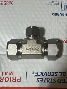 NEW Swagelok SS-1610-3-16-12 1" Tube X 1" x 3/4" Tube Reducing Union Tee - Picture 1 of 2