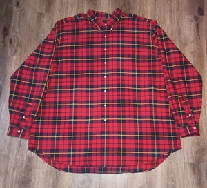 POLO RALPH LAUREN Herren Big & Tall rot kariertes Flanell Button-Down Hemd - Bild 1 von 8