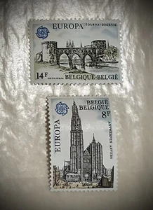 Belgium Scott 1013-1014 VF MNH 1978 Europa Historical Architecture - Picture 1 of 3