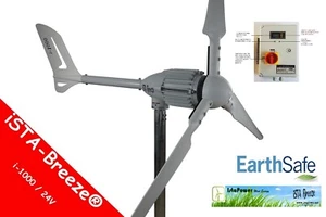 Windgenerator Set  24V / i-1000w + Hybrid  Laderegler 1300W - Bild 1 von 7