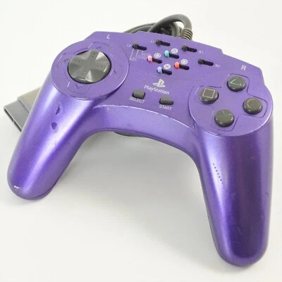 PS Controller ASCII PAD V2 V 2 Purple Metallic Control Pad For Playstation 2688 - Image 1 of 4