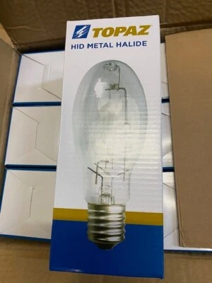 (12 PACK) TOPAZ 77687-MH400/U/ED28-37, 400W Clear Metal Halide-Probe Start Lamp - Image 1 of 2