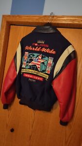 RARE VNTG Polaris 40th Anniversary Leather Wool Varsity Jacket Mens XL 1954-1994