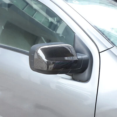 Carbon Fiber ABS Exterior Rearview Mirror Cover Trim For Nissan Titan 2016-23 US Foto 1 de 4