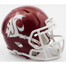 Washington State Cougars NCAA Mini Speed Football Helmet Crimson - NCAA.
