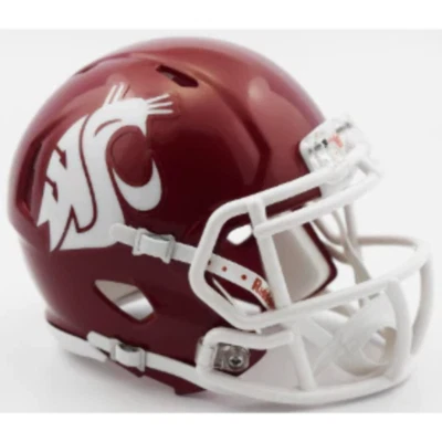 Washington State Cougars NCAA Mini Speed Football Helmet Crimson - NCAA.