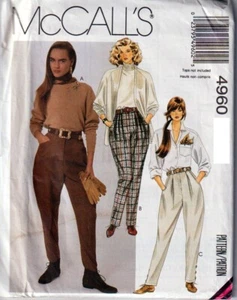 Fuera de imprenta McCalls 4960 trituradoras de equitación Jodhpurs patrón de costura ecuestre faltan 10 - Imagen 1 de 2
