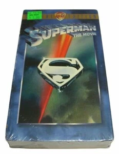 SUPERMAN VHS video tape SEALED ripped seal dc comics movie warner home watermark - Imagen 1 de 11