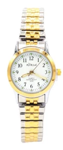 Mitron Uhr Damen Armbanduhr Bicolor Frauen Anaolg Quarzuhr Watch 3ATM Zugarmband - Bild 1 von 4