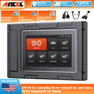 Heavy Duty Truck Scanner HD OBD All System DPF Regen Construction Machinery Tool - Picture 1 of 11