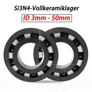 ID 3-50mm Siliziumnitri Vollkeramik Kugellager Si3N4 Kugellager Lager Mit Käfig - Bild 1 von 11