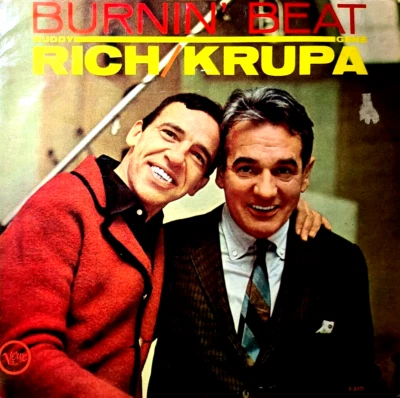 BUDDY RICH & GENE KRUPA Burnin’ Beat 1962 1st Press Verve MONO (LP VG/JACKET G+) - Image 1 of 3