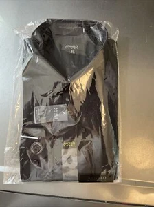 Herren Angelo Rossi schwarz Langarm Button Down Anzughemd 16,5 34-35 NEU - Bild 1 von 10
