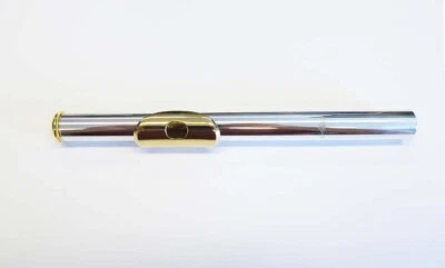 Соединение головки ALTUS FLUTE — чистое серебро (.925) огранка S с золотой отделкой — БЕСПЛАТНАЯ доставка - Изображение 1 из 4