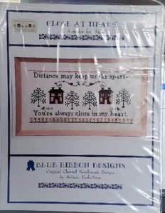 Blue Ribbon Designs CLOSE AT HEART (A Sampler for Ann) Sampler Chart - Picture 1 of 3