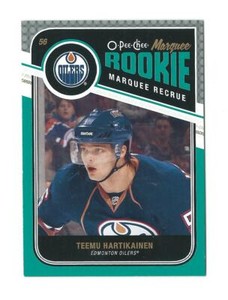 2011-12 Teemu Hartikainen Oilers OPC Marquee Rookie RC # 585   *147