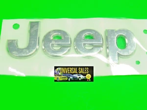 OEM JEEP EMBLEM BADGE NAMEPLATE GRILLE WRANGLER 2007-2018 NEW MOPAR 55157088AC - Picture 1 of 3