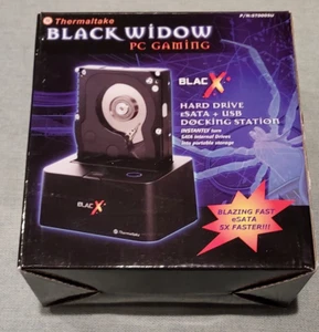 Thermaltake BLACK WIDOW ST0005U BlacX 2.5/3.5inch SATA HDD Docking Station - Afbeelding 1 van 4