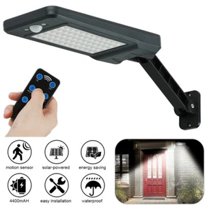 60LED Solar Strahler Wandleuchte mit Bewegungsmelder Gartenlampe Außenleuchte DE - Bild 1 von 12