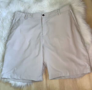 ADIDAS Climalite Men’s Golf Shorts- Size 40  Tan- EUC  (Measurements in Photos)
