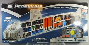 MEGA BLOKS SUBMARINO LOBO MARINO #9775 PRO CONSTRUCTOR 2450 PIEZAS NUEVA CAJA ABIERTA - Imagen 1 de 17