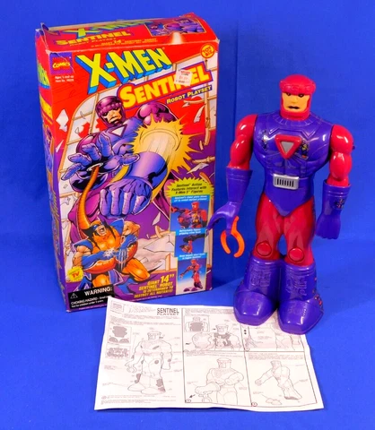 VINTAGE MARVEL COMICS X-MEN SENTINEL ROBOT PLAYSET TOY BIZ 1999 Cover