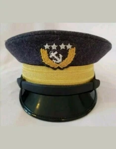 US Bürgerkrieg Konföderierte Marine Admiral General Officers Wollvisier Mütze Kappe Kepi - Bild 1 von 5