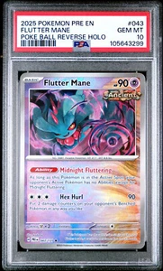 PSA 10 Flutter Mane 043/131 Poke Ball Holo Prismatic Evolutions PRE Pokemon Card - Picture 1 of 2