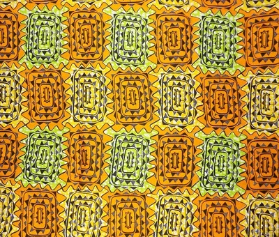 African Patches Fabric 4 yards - Image 1 of 2
