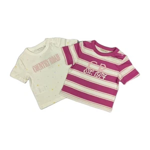 Country Road T-Shirt Baby Bundle Size 00 2 x Short Sleeve 100% Cotton Tees NWT - Picture 1 of 14