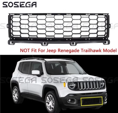 For Jeep Renegade 2015 2016 2017 2018 Black Front Lower Bumper Grille Grill - Image 1 of 4
