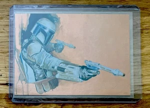 2011 TOPPS STAR WARS GALAXY 6 BRONZE FOIL CARD #6 JANGO FETT - MINT CARD! - Picture 1 of 2