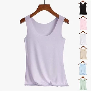 Upgrade Your Summer Style with Women's Tight Fit Tanks Camis Vest Tees - Picture 1 of 18