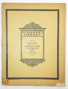 Chopin Nocturnes Schirmers Bibliothek für Klavier Vol. 30 Bücher 4 - Bild 1 von 5