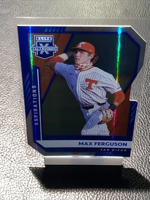 2021 Elite Extra Edition Max Ferguson RC Blue Aspirations Die-Cut 97/98 Boston - Image 1 of 2