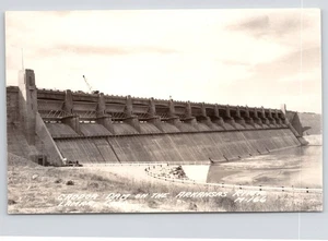 Postal RPPC Caddoa Dam Arkansas River Lamar Colorado EKC - Imagen 1 de 2