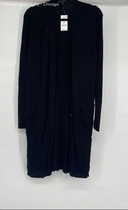 INC International Concepts Womens Black Long Sleeve Cardigan Sweater Size 0X - Picture 1 of 6
